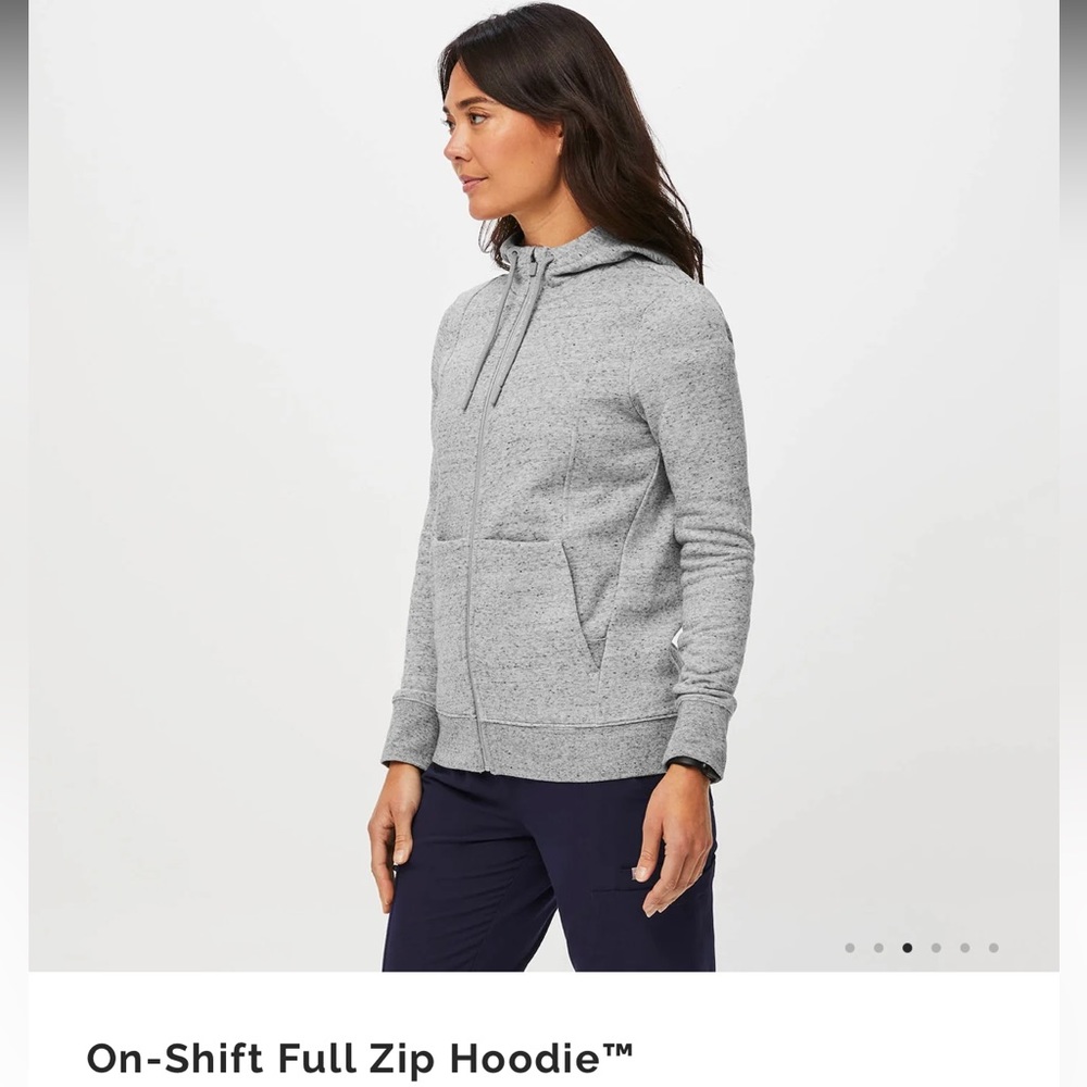 FIGS ON SHIFT FULL ZIP HOODIE